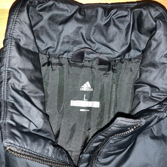 Adidas Black Large Puffer Style Jacket 2019 / DZ1396 - Picture 3 of 5